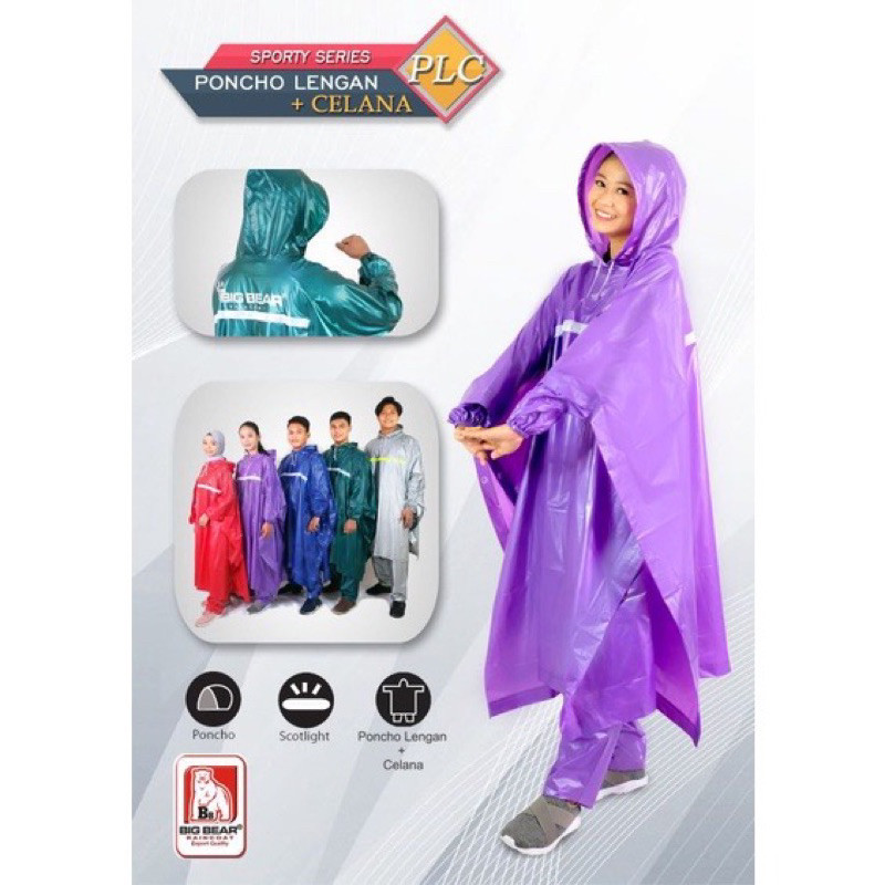 Jas Hujan Tebal free Cover - Anti Bocor