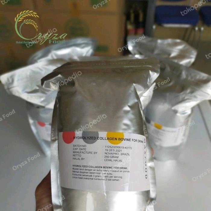 

MUMPUNG PROMOBOVINE COLLAGEN HYDROLIZED POWDER / COLLAGEN BUBUK BOVINE 250GR Drink Halal Kering Brand Minuman SapiTERLARIS