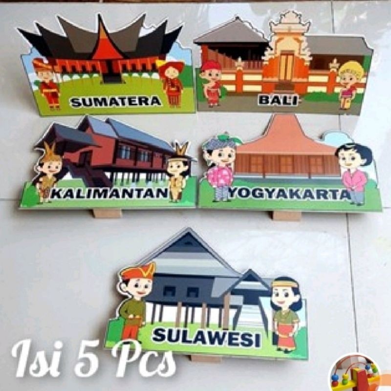 Mainan Edukasi, Education Toys, Mainan Rumah Adat,Peraga Rumah Adat,Maket Rumah Adat, Peraga Rumah A