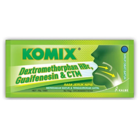 Komix Jeruk Nipis Sachet | Obat Batuk Komix - Meredakan Batuk dan Tenggorokan Gatal