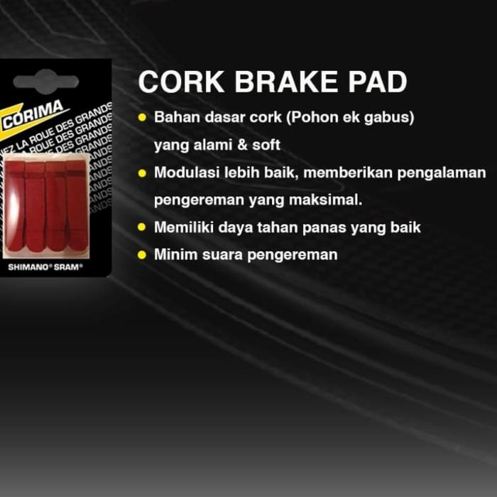 CORIMA Carbon Brake Pad - Brake Shoes Kampas Rem UBrake Carbon Corima  Best Quality