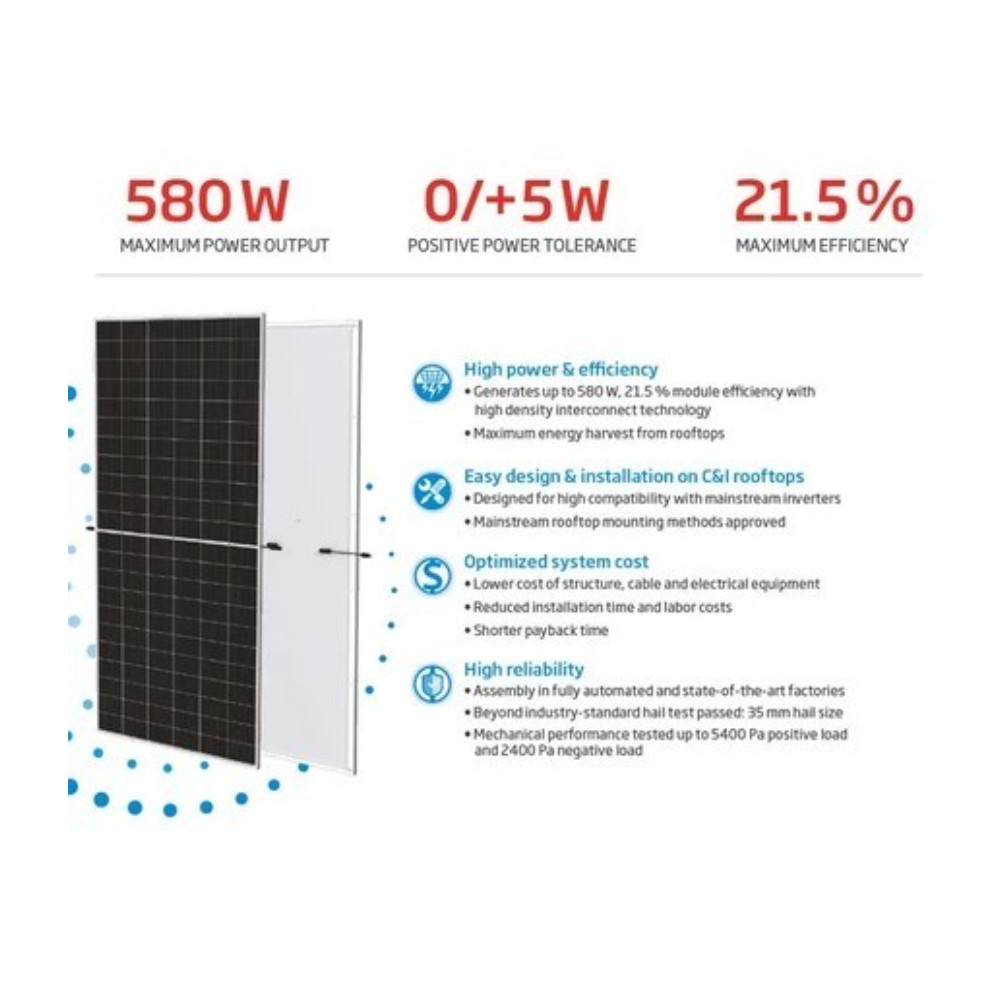 Solar panel Trina Solar 575 Wp Monocrystalline Vertex Series
