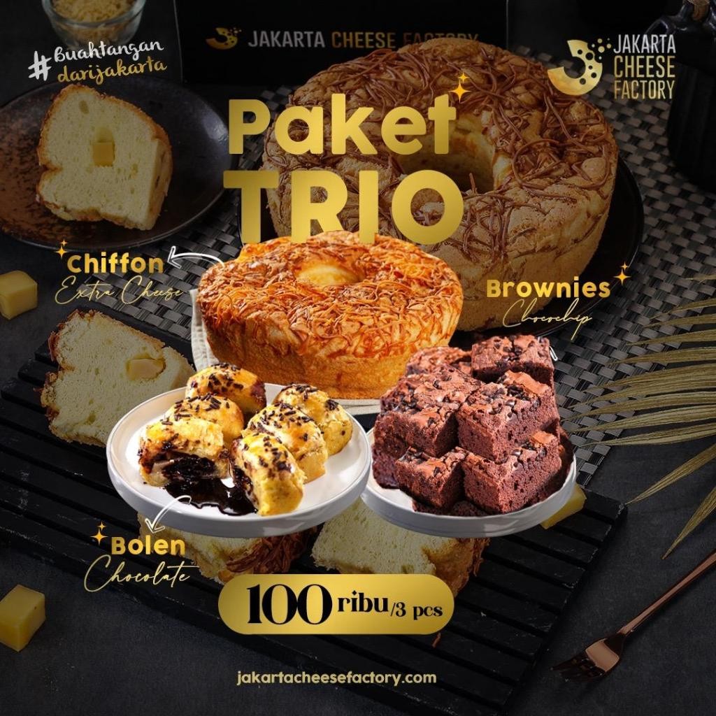 Paket TRIO Jakarta Cheese Factory