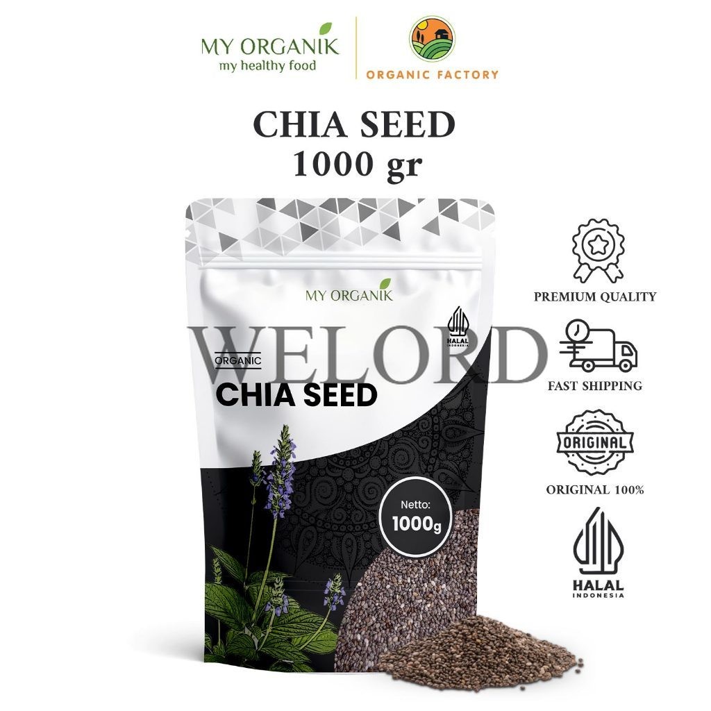 

Promo My Organik Chiaseed Organik Chia Seed Premium Quality 1kg