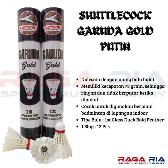SHUTTLECOCK GARUDA GOLD PUTIH