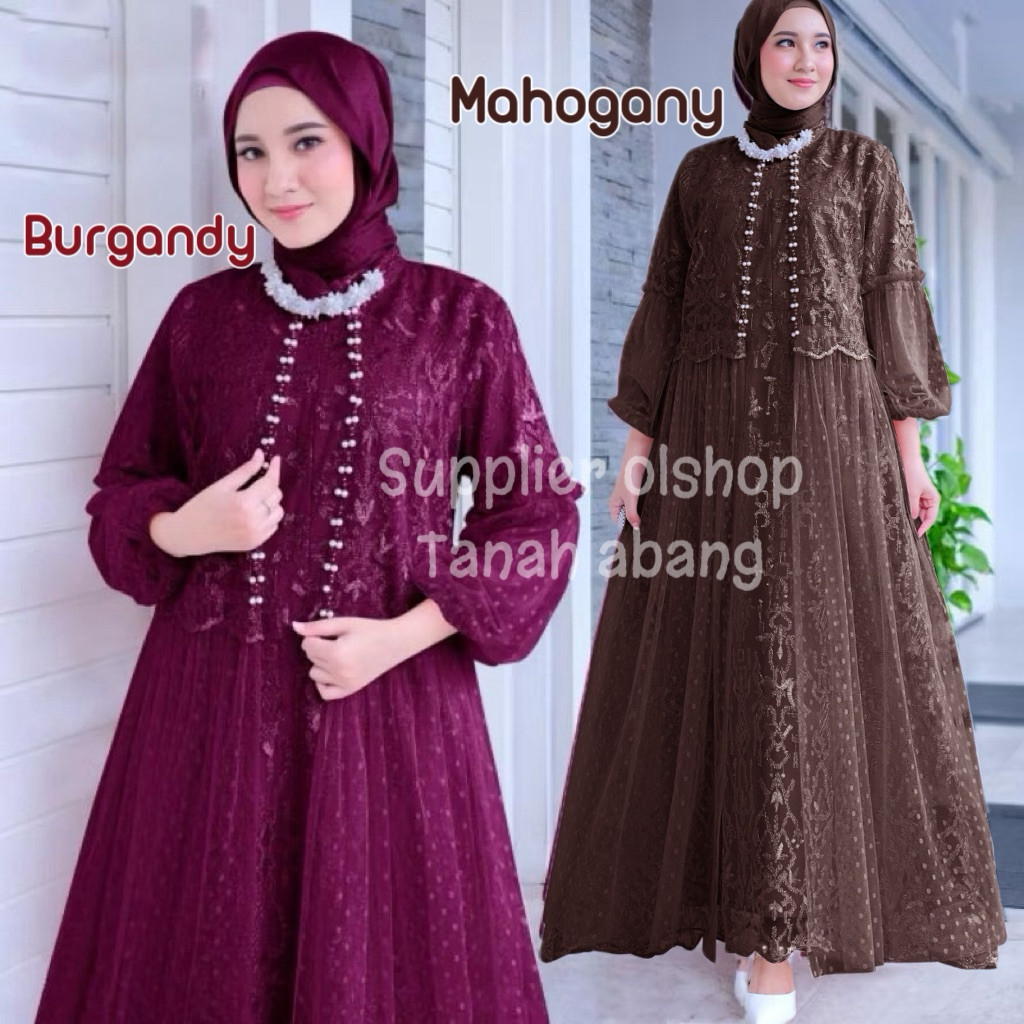 PAPESZ MAXI EFIKA ( M L XL XXL ) NEW GAMIS PESTA SERAGAM ACARA BAJU BRIDESMAID GAMIS CANTIK GAMIS KO