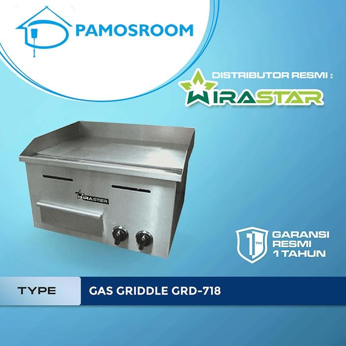 Gas Griddle Wirastar GRD-718 Wajan Pemanggang / Flat Garansi