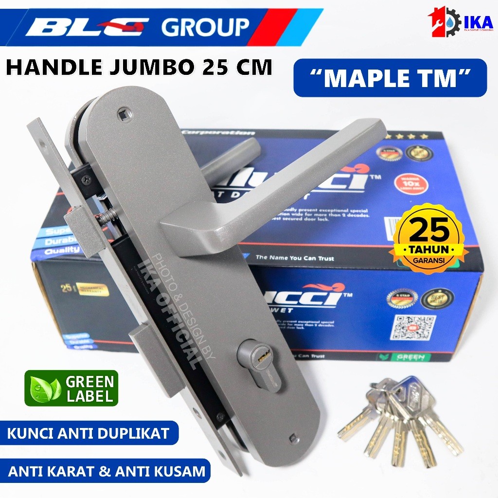 Kunci Pintu Besar Bellucci Maple TM Handle Besar Bellucci Maple Handle Stainless / Kunci Pintu Bellu