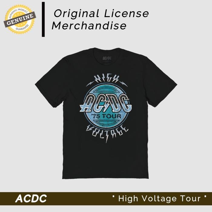 (COD) ACDC Kaos T shirt Rock Metal Original Official AC DC ORI Import acdc - S