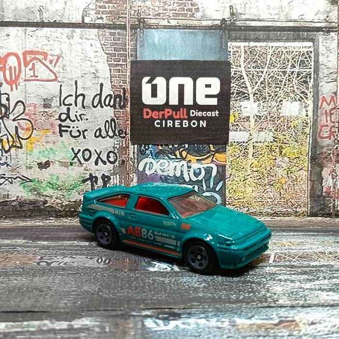 hot wheels toyota ae86 corolla hijau New Loose SWO86
