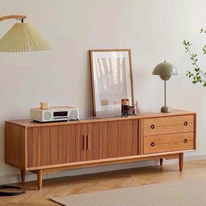 Buffet bufet bifet tv meja tv kayu jati perhutani grade A salur minimalis antik jepara mebel laci 2 