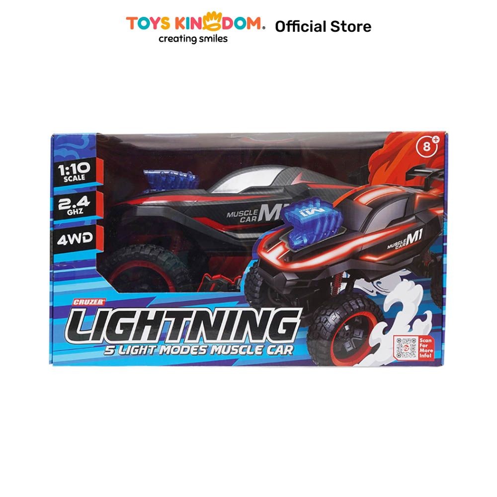 Toys Kingdom Cruzer Speed Fury Lightning Remote Control Toys Kids Toy Mainan Kendaraan Dan Remot Mob