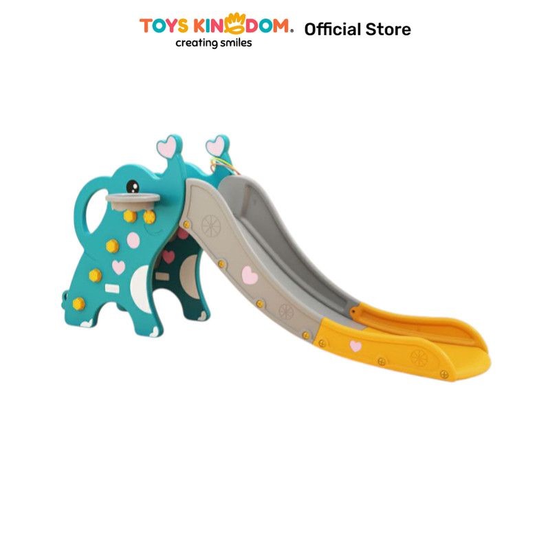 Toys Kingdom Paso Perosotan Anak Elephant - Hijau Papan Seluncuran Fun Kids Slide Prosotan Kids Toy 