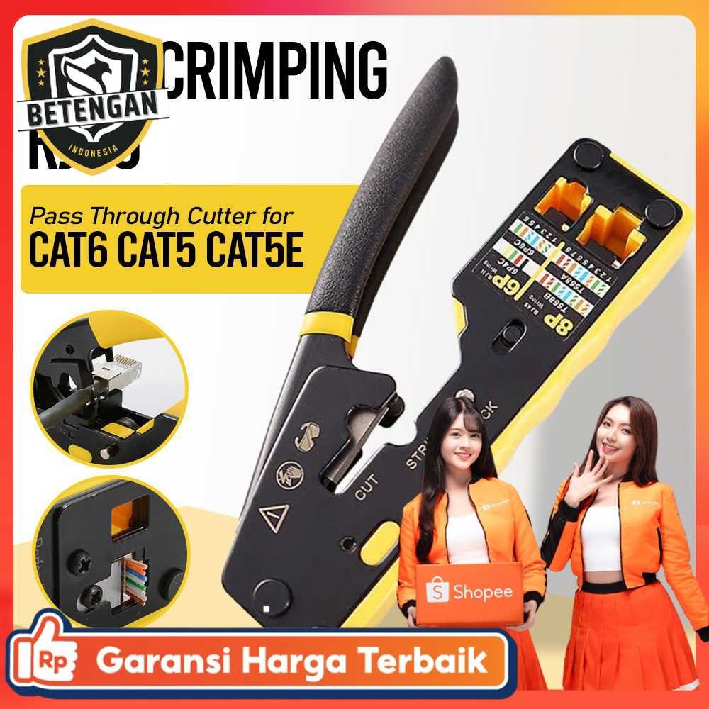 ZOERAX Alat Crimping RJ45 Pass Through Cutter for CAT6 CAT5 CAT5E - 6088