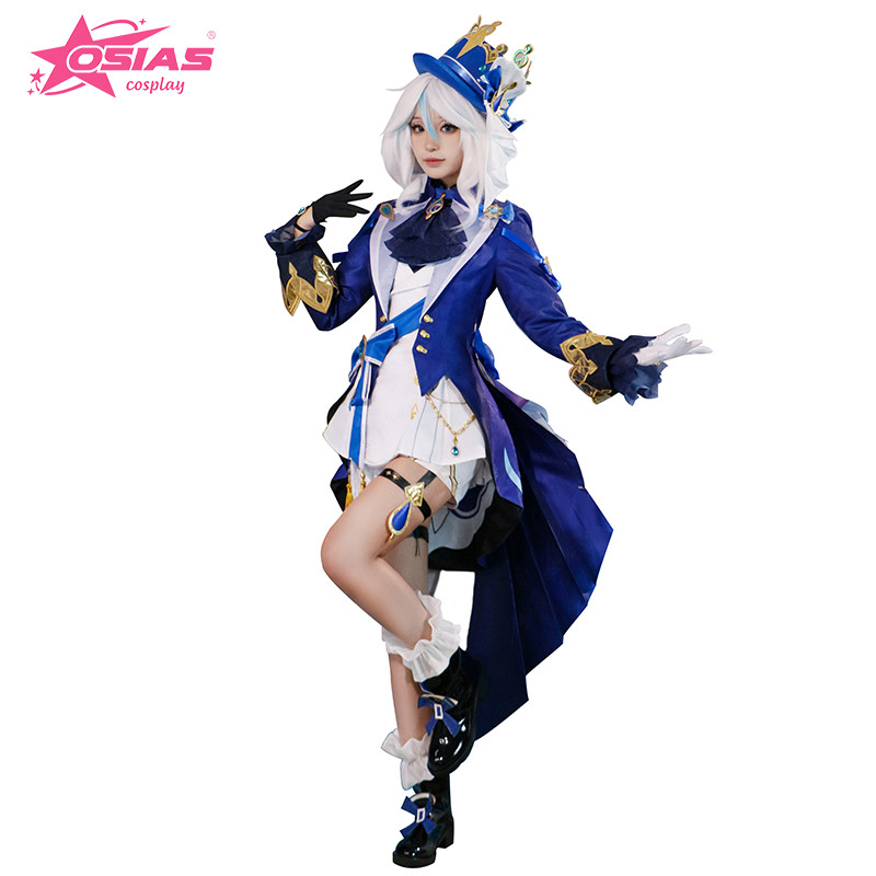 OSIAS Furina Cosplay Costume Set Furina wig Furina shoes Furina White Form Genshin Impact Cosplay