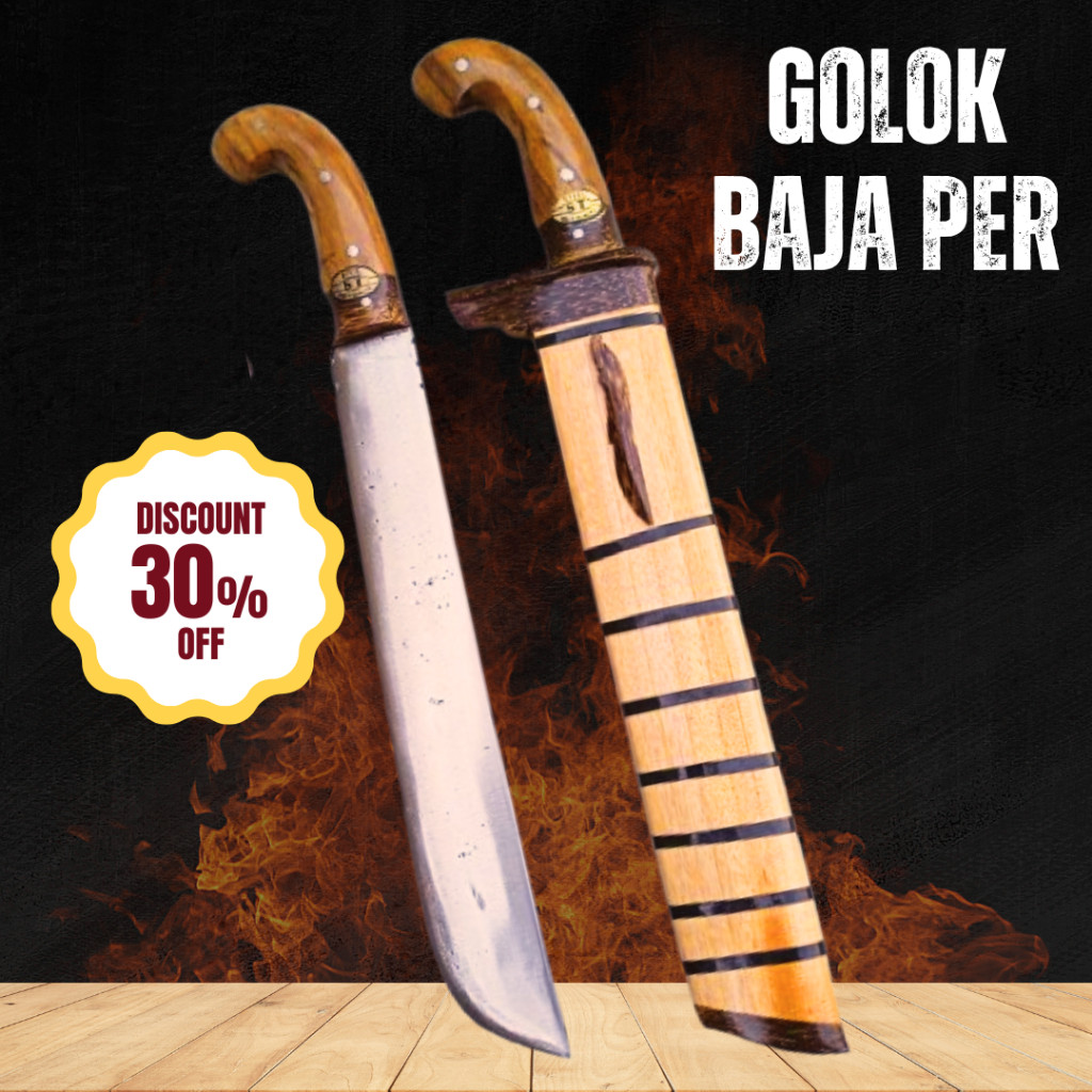 golok baja per asli perkakas kebun multifungsi panjang 30cm