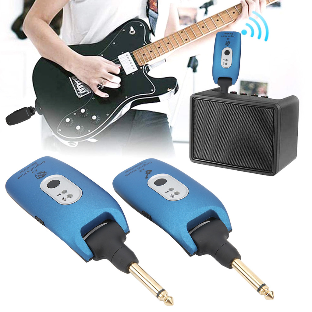 2.4GHz Wireless Guitar Receiver Guitar Transmitter Receiver Wireless System A9 2.4GHz USB Cable Musi