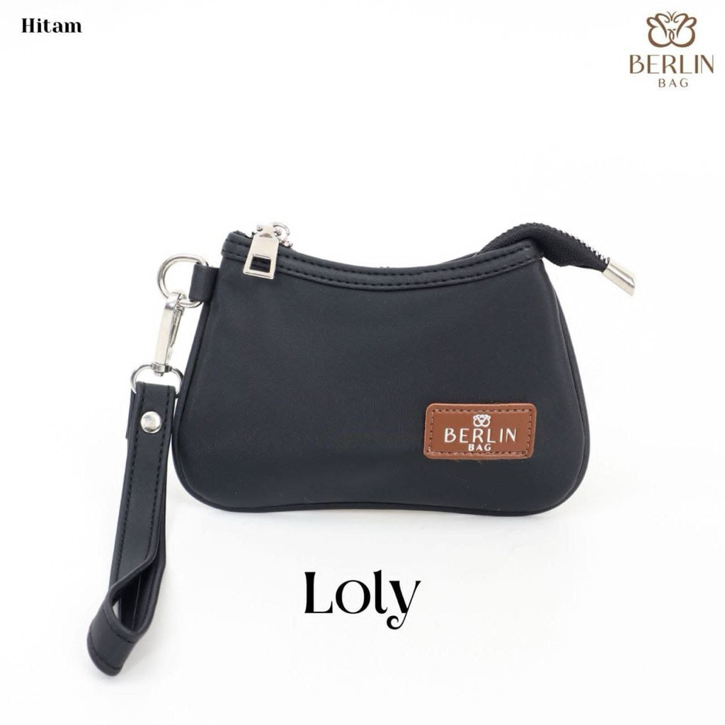 Loly Hitam Dompet Koin Mini Resleting Lucu Dompet Koin Wanita Kecil Dompet Koin Mini by Berlin