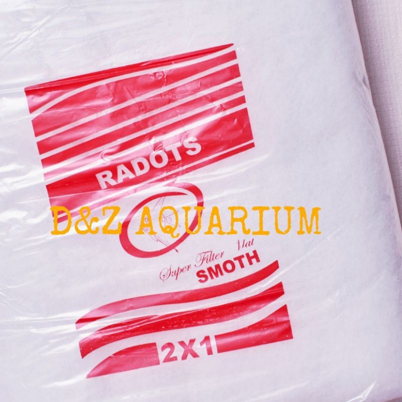 Busa Filter Besar 2 x 1 meter Kapas Pembersih Air Aquarium Saringan Kolam Ikan