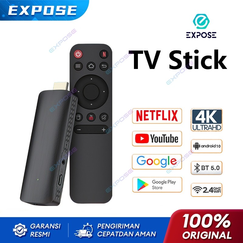Smart TV Stick 4K WIFI TV M98 Stick TV BOX YouTube  Netflix  Google 16gb Ram  Rom  Android 12.0