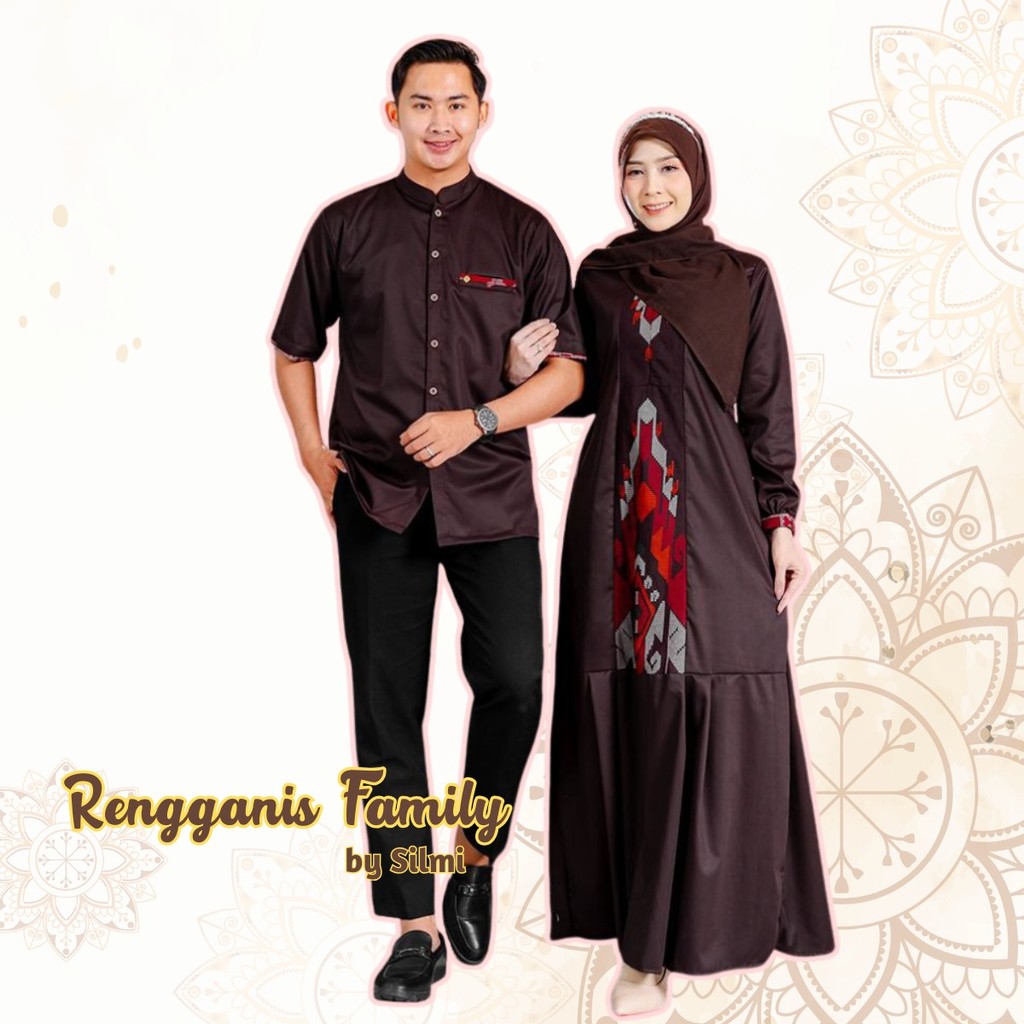 Couple Keluarga Lebaran 2026 Baju Sarimbit Gamis Model Terbaru Silmi Rengganis Family
