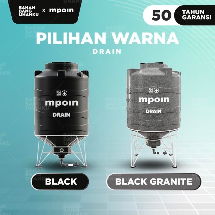 MPOIN TANGKI TANDON TOREN AIR 1200 MPOIN DRAIN 1100 LITER GARANSI 50 TAHUN ANTI - 400 DRAIN Terlaris