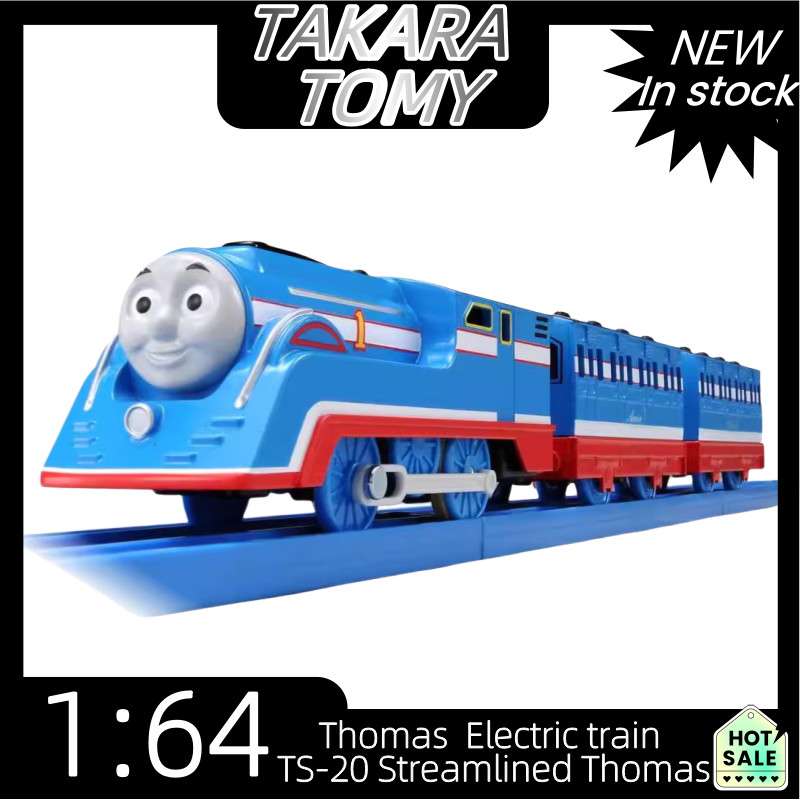 TAKARA TOMY 1:64, Thomas and His Friends Electric train TS-20 Streamlined Thomas, Alloy die-cast  ca