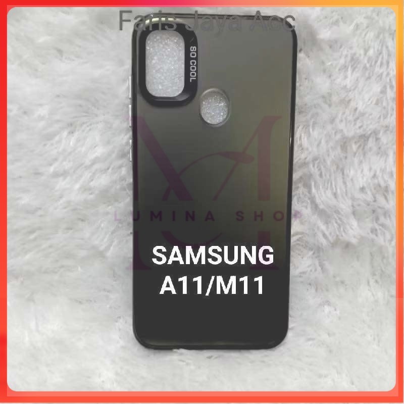 PROMO+COD SOFTCASE SAMSUNG A11/M11 CASING IMD FULL BLACK