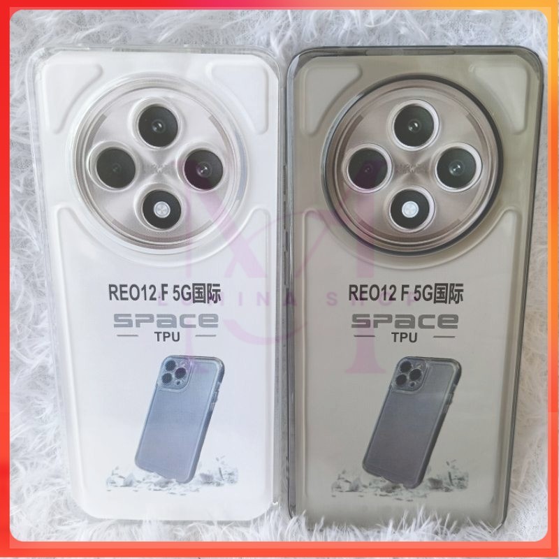 PROMO+COD Softcase Casing Clear Space OPPP RENO 12F 5G RENO 12 FS Slikon transparan dan pelindung be