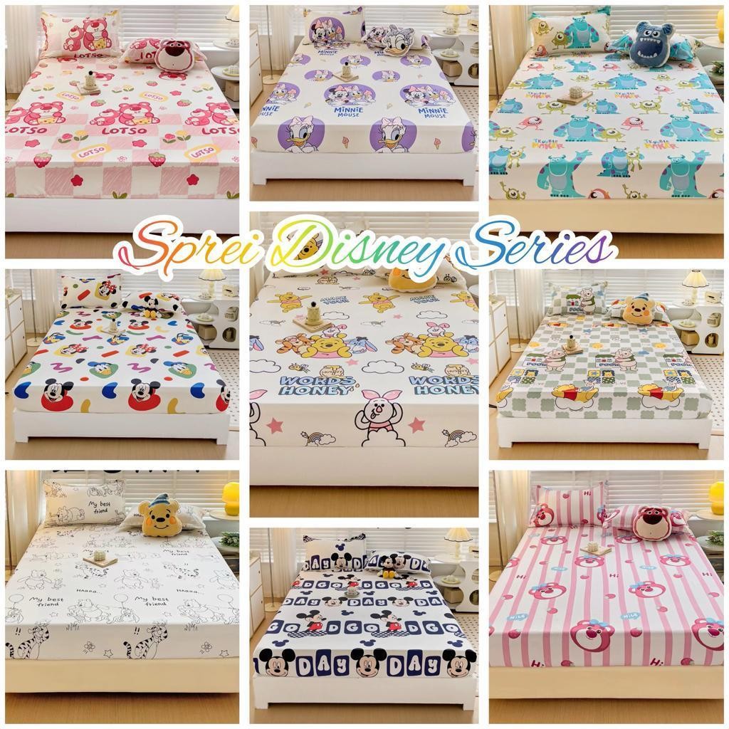 Sprei Disney / Sprei Katun Disney / Sprei Mickey Mouse / Sprei Lotso / Sprei Stitch / Sprei Anak-Ana