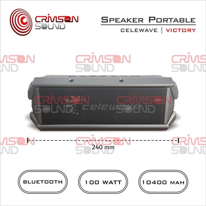 GROSIR BLUETOOTH SPEAKER PORTABLE ORIGINAL SUPER BASS RGB WATERPROOF CELEWAVE CW-888 VICTORY