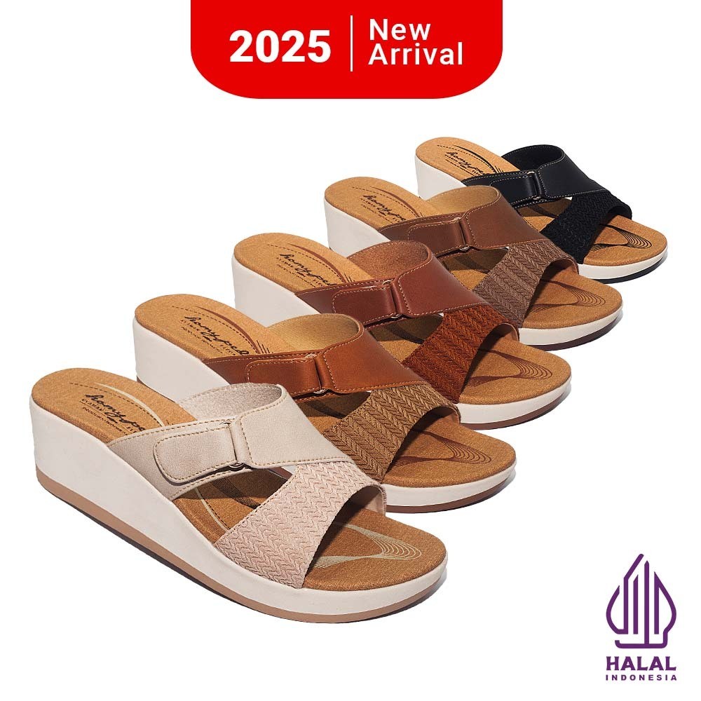 EVO STORE Homyped Jasmine Ayana N65 Sandal Wedges Wanita
