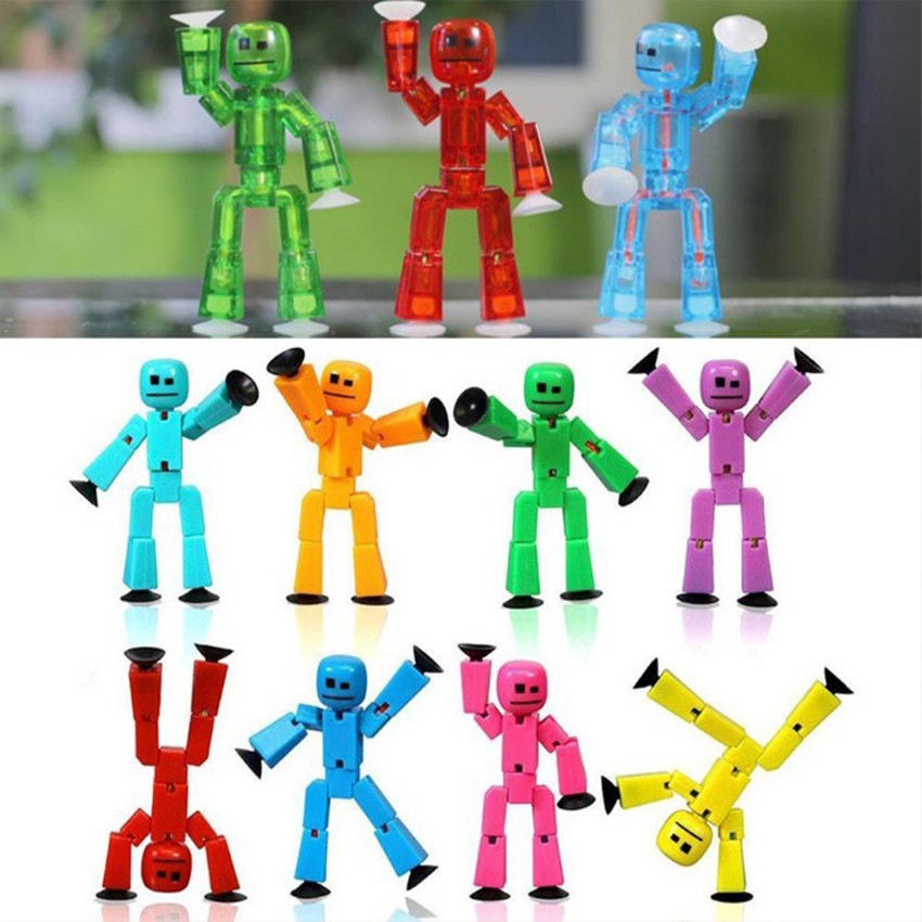 Machinegard Action Figure Stikbot Sucker Stickman Jointed Movable 3D Articulated Toys Props Foto / P