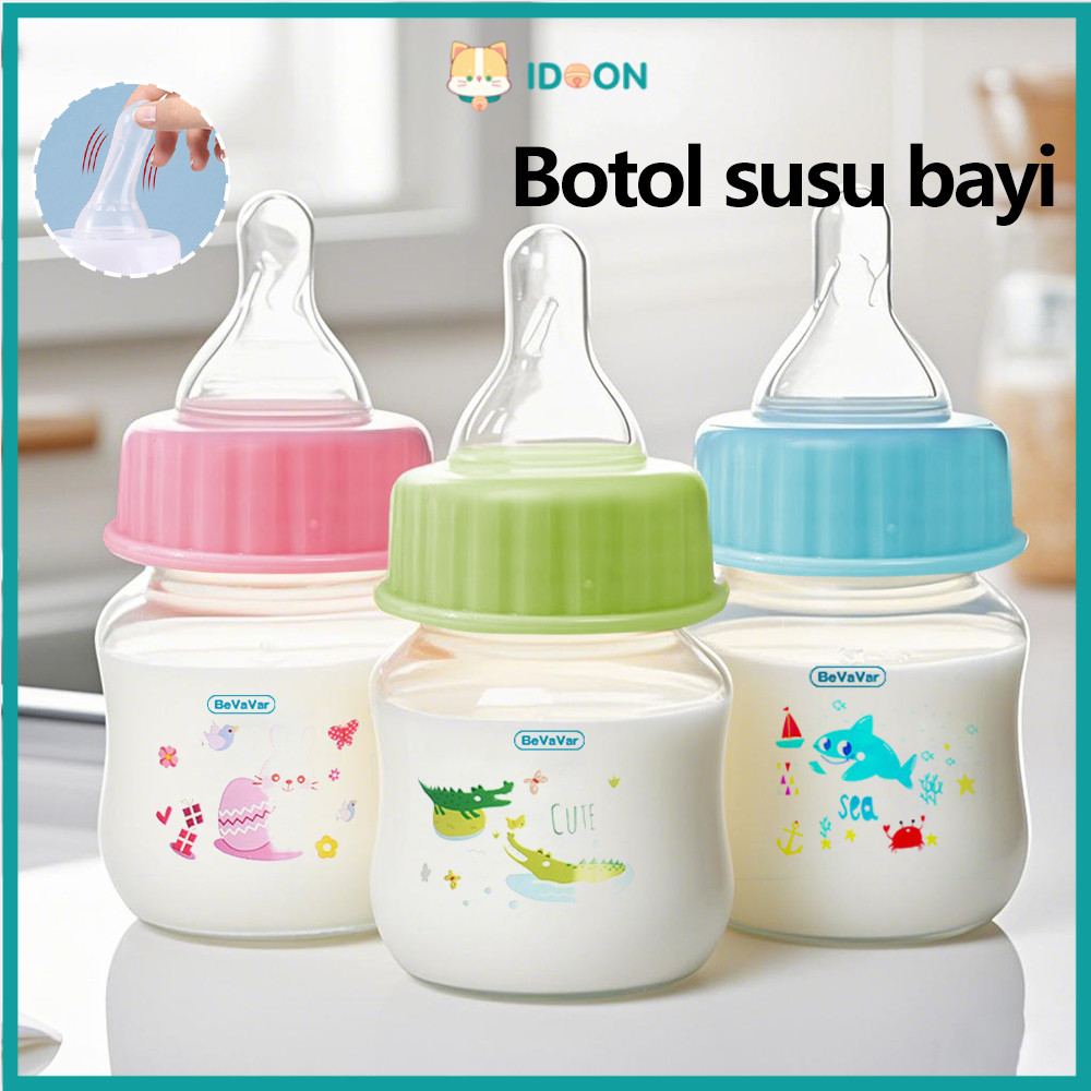 Idoon Botol Susu Bayi Dot Nipple Standard Bottle Susu 50Ml Bottle Wide Neck Dot Pp