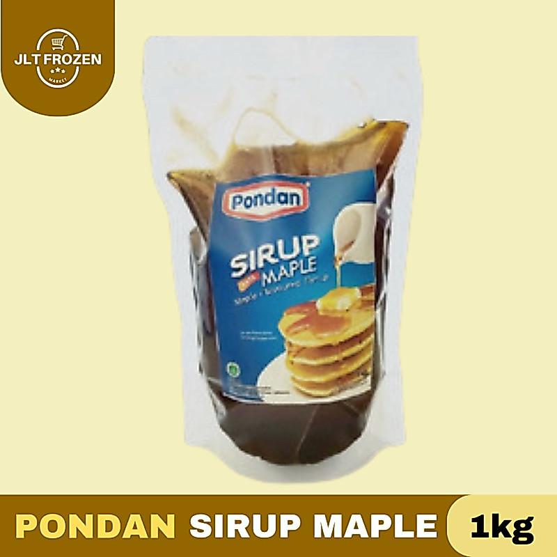 Pondan Sirup Rasa Maple / Maple Flavoured Syrup / Sirup Maple Topping Pancake - 1KG