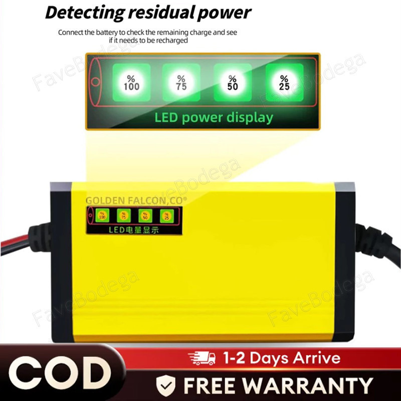 Alat Cas Aki /Car Truck Motorcycle Battery Charger 12V 2A Charger Aki Portable 12V-2A Motor dan Mobi