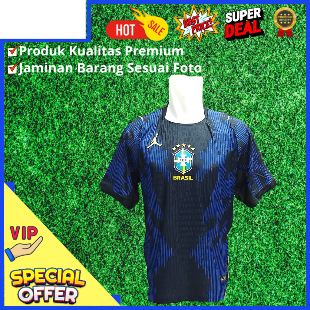 Kaos Bola Piala Dunia 2026 Brasil Away Player Issue  / Jersey Bola Premium Piala Dunia 2026 Brasil