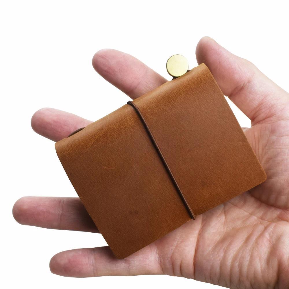 Pocket Genuine Leather Notebook Handmade Vintage Cowhide ary Journal Sketbook Planner Notepad Note B