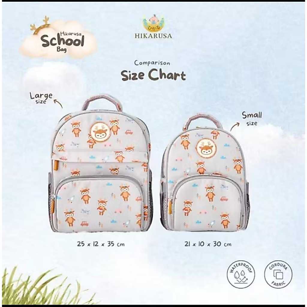 HIKARUSA SCHOOL BAG SMALL & LARGE