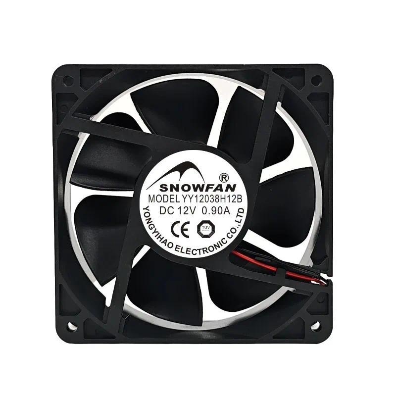 New Cooler Fan for SNOWFAN 12038  YY12038H24B/12B/48B 12V 24V 48V 0.9A Cooling Fan 120 * 120 * 38MM
