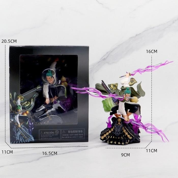 ACTION FIGURE ONE PIECE RORONOA ZORO THREE SWORD KIMONO BATTLE STATUE - Zoro Rooftoop
