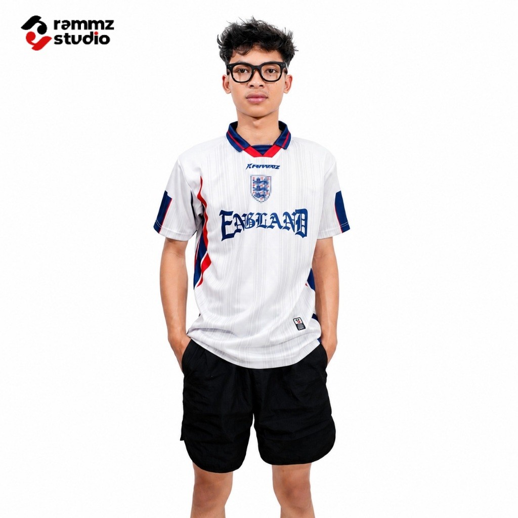 Jersey Bola Inggris England 2026 Retro Fantasy - Baju Bola Timnas Dewasa Pria Wanita Kekinian