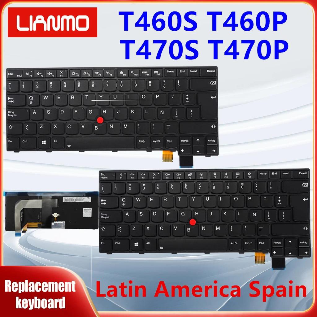 Suitable for Lenovo Thinkpad T460S T470S T460P T470P Latin America Spain notebook keyboard With back