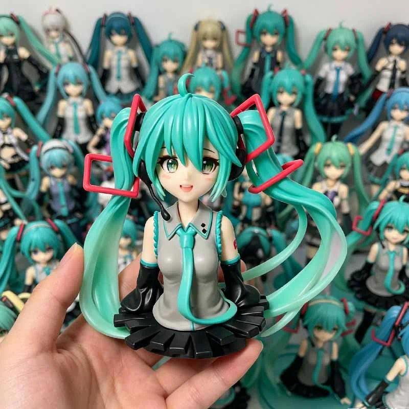 Anime Hatsune Miku Model Finished Figure Decoration Toy Gift Cute Miku Doll Half Body Collection Toy