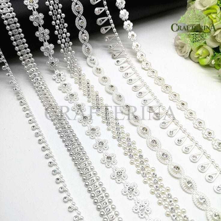 Drill Chain Diamond 1 yard 91cm / Diamond Chain String Per Yard / Diamond String Diamond Cangkang Ma