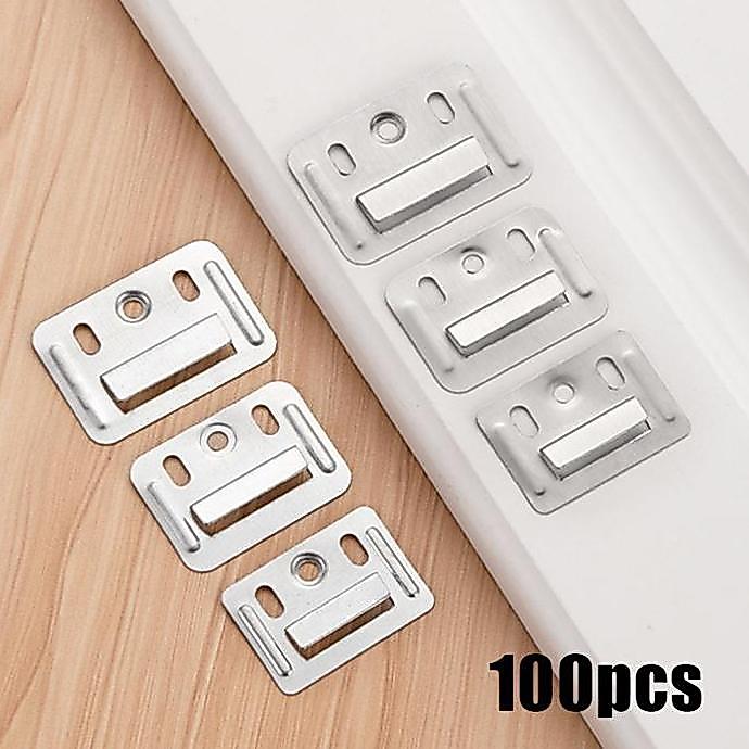 AME 100pcs Klip WPC Wall Panel klip bleket cantolan wpc Braket Wall Panel WPC