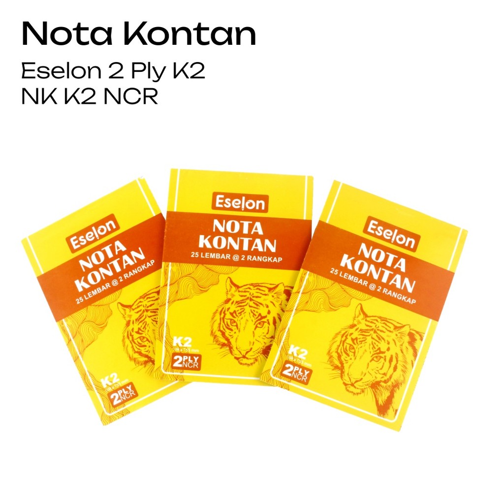 

Nota Kontan 2ply ( K2 ) Eselon Uk. 15.5*10.5 cm / Buku Nota Kontan