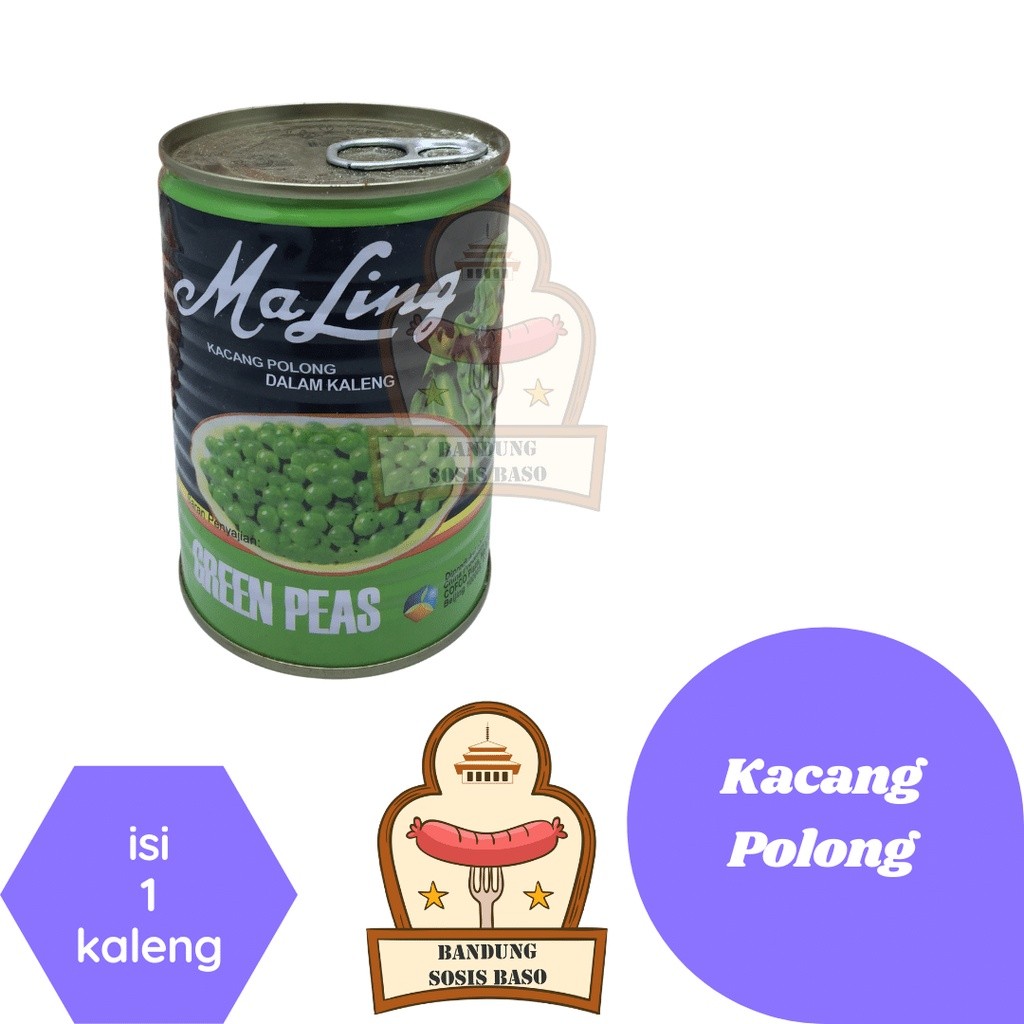 

Kacang Polong Kaleng Ma Ling 397gr - Kualitas Premium, Pelengkap Wajib Nasi Goreng