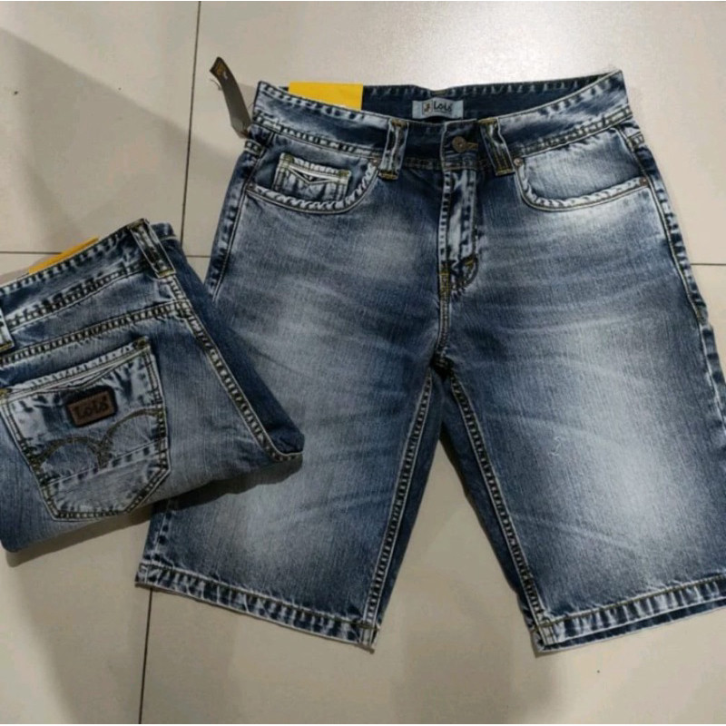 Terlaris Celana Pendek Lois Promo/ Lois Pendek Original / Celana Lois Pendek / Jeans Pendek Pria /Ce