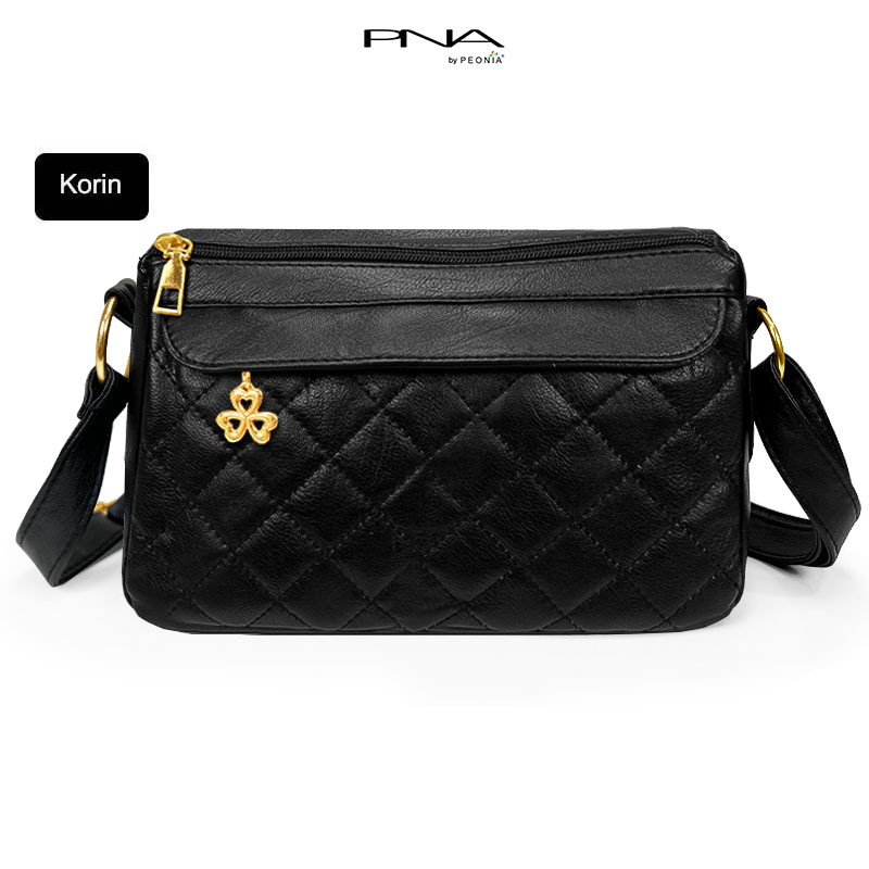 CF45RS Peonia PNA KORIN Tas Import Selempang kondangan wanita korea pesta style Kulit Elegant Outdoo